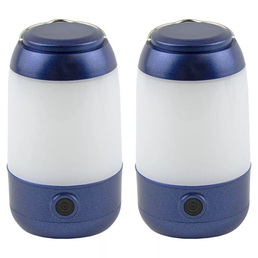 Woodland Creek Bright LED Blue Lantern Set 12 LED & 9 LED